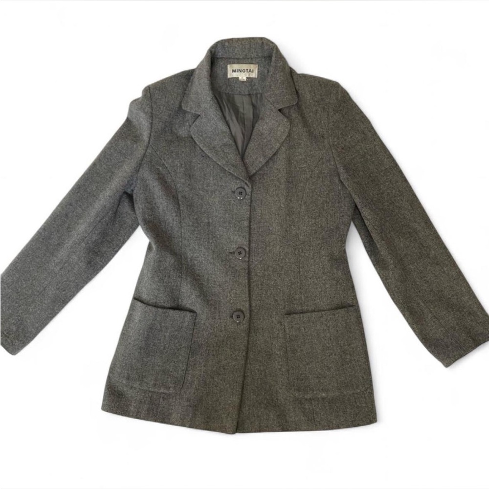 Thin Grey Coat / blazer